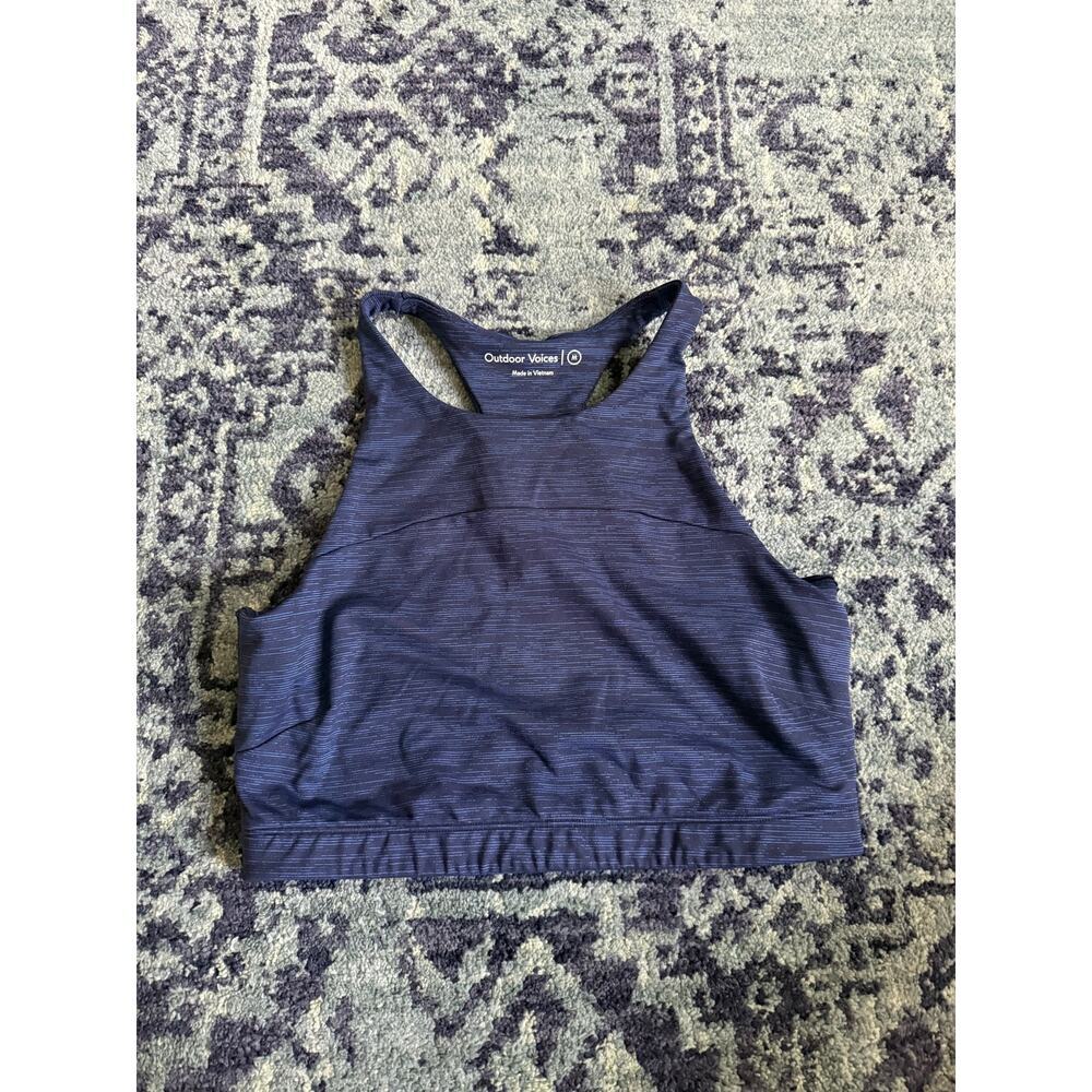 Outdoor Voices Navy Blue Racerback Tank Top Athlesuire Activewear Workout- M